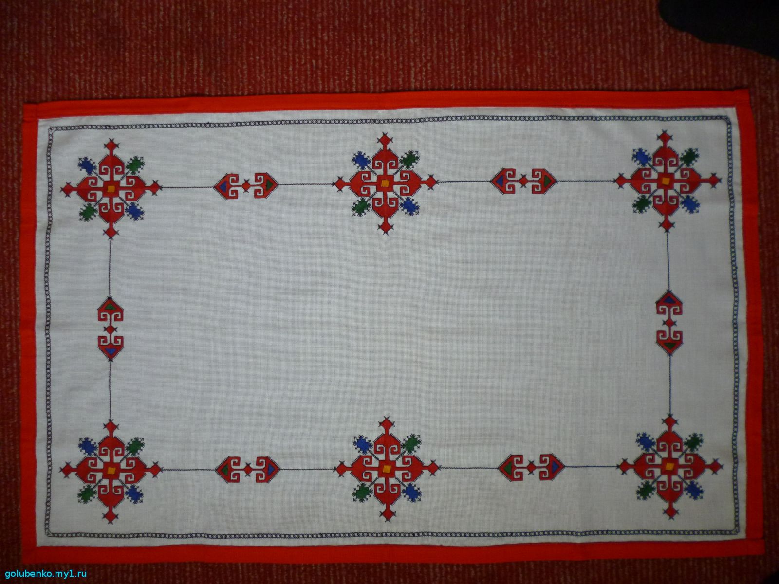 Чувашская вышивка салфетки